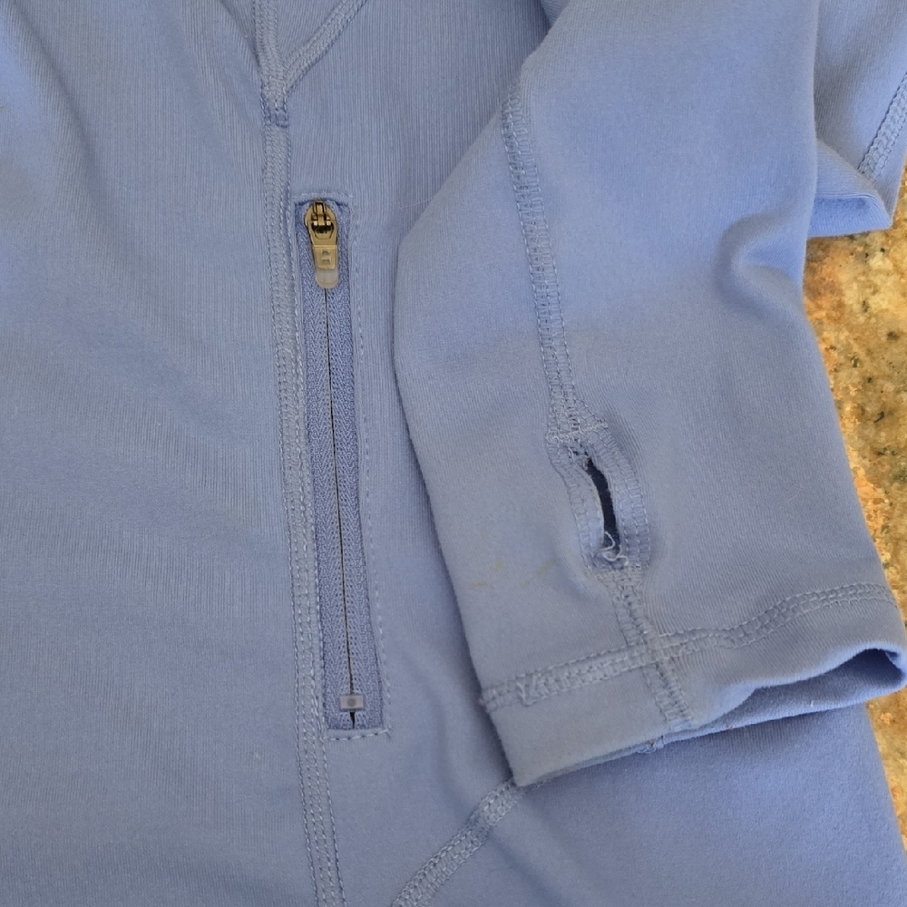 90 Degree By Reflex Periwinkle Blue Full-Zip Jacket Small - Picture 3 of 5
